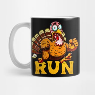 Turkey Trot Running Funny Thanksgiving Costume Run Mug